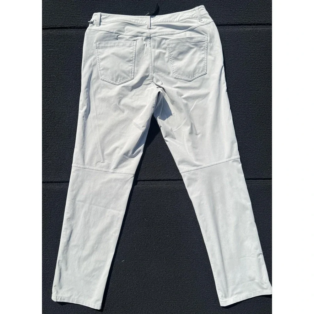 Lululemon ABC 5 Pocket Pants Men's 34x32 Light Gray Stretch Performance Casual